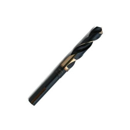 Champion Cutting Tool 31/32in x 6in - XG12 BlackGold Silver & Deming Drill, 1/2in Flatted Shank, 118 deg Split CHA XG12-31/32